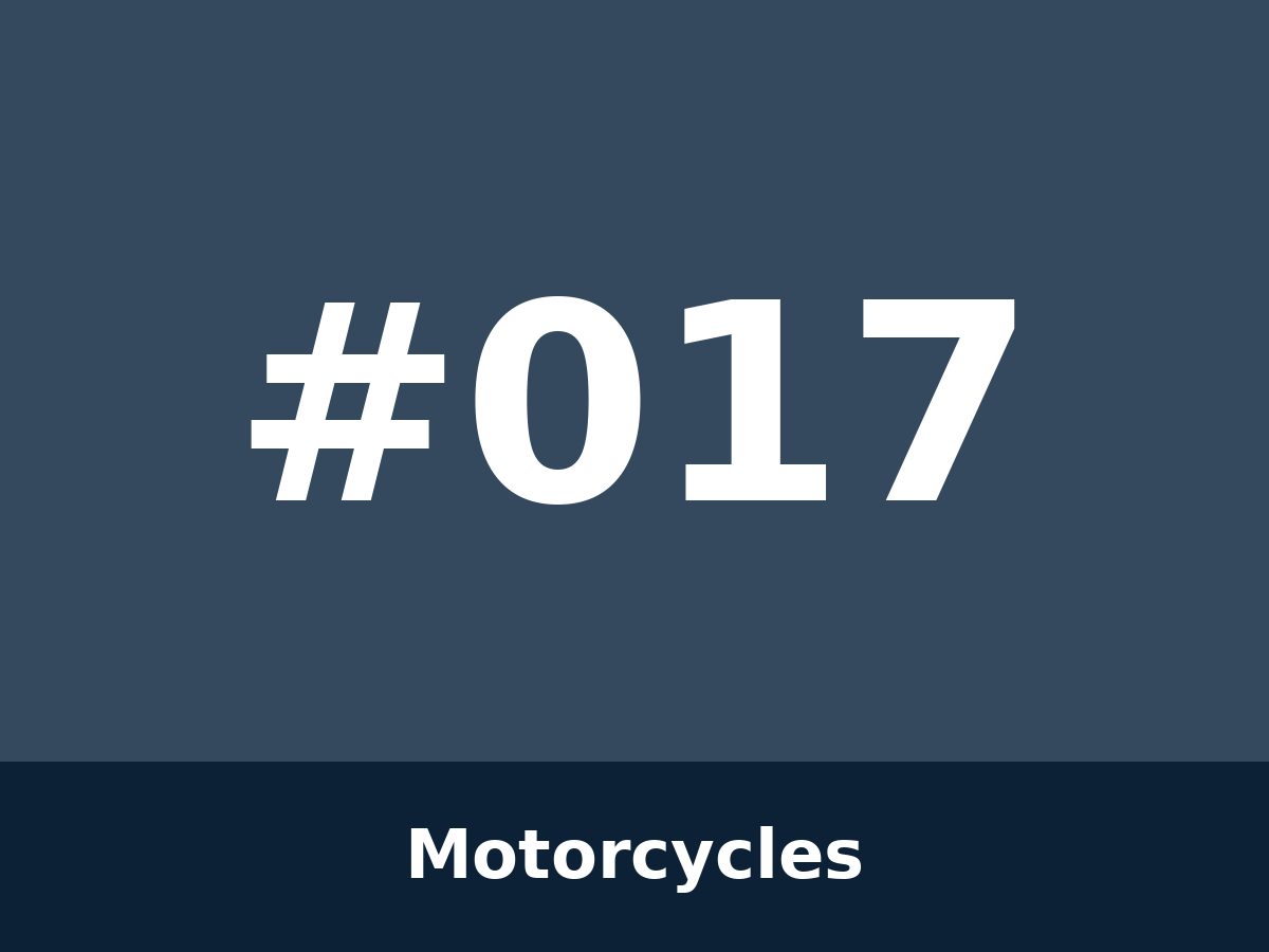 Honda motorcycle — #017