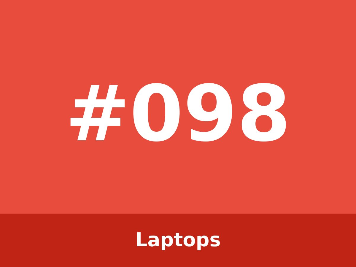 Dell laptop — #098
